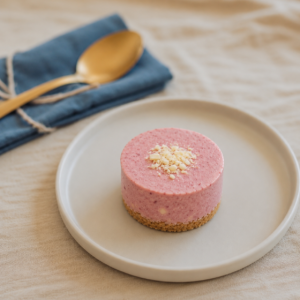 CHEESECAKE DE FRAMBUESA Y COCO INDIV QUEEN