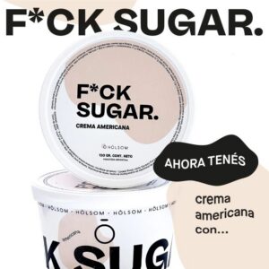 HELADO FUCK SUGAR CREMA AMERICANA SIN AZUCAR  X160GR - HOLSOM