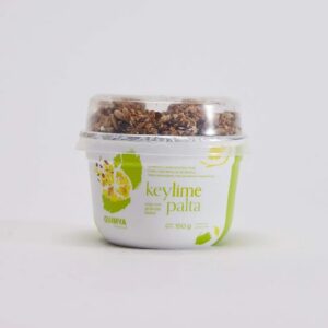 YOGUR VEGANO CON GRANOLA SABOR KEY LIME PALTA QUIMYA X150GR