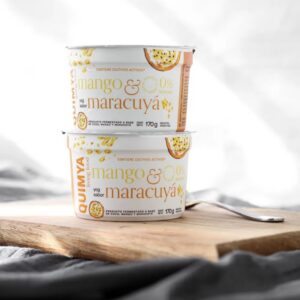 YOGUR VEGANO SABOR MANGO Y MARACUYA QUIMYA X160GR