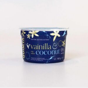 YOGUR VEGANO SABOR VAINILLA Y COCONUT SIN AZUCAR QUIMYA X160GR